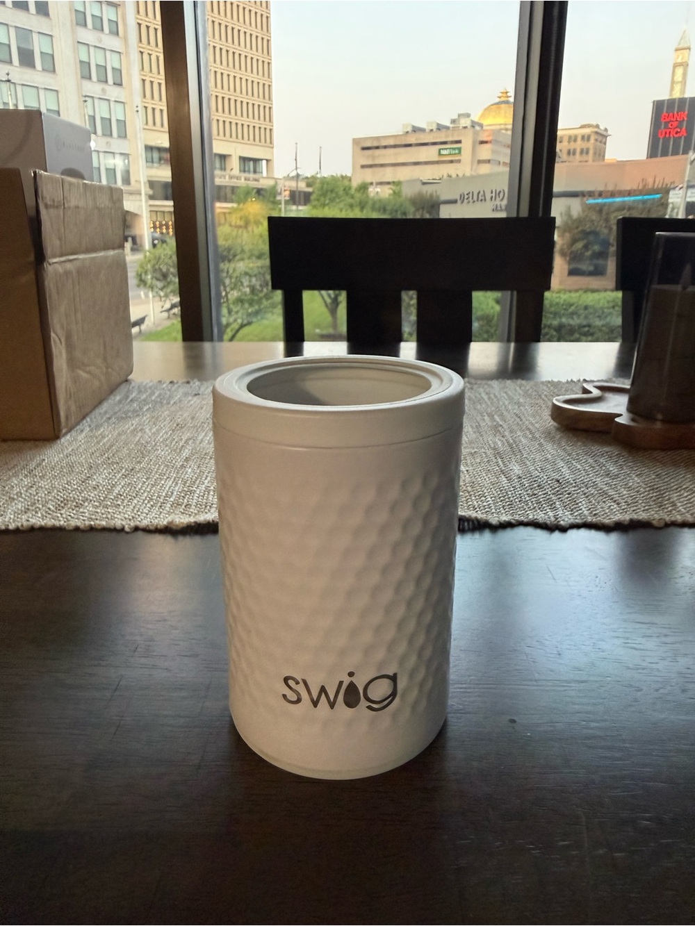 Swig White Insulated Can Cooler